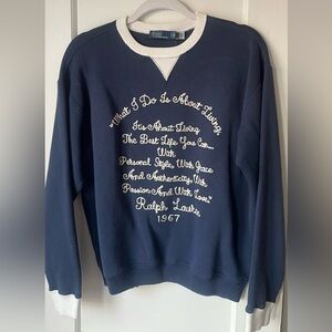 Ralph Lauren polo crew.